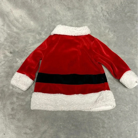 Baby Mode - long sleeve velour santa top/shirt/sweater. Size 3-6 months - Picture 3 of 3